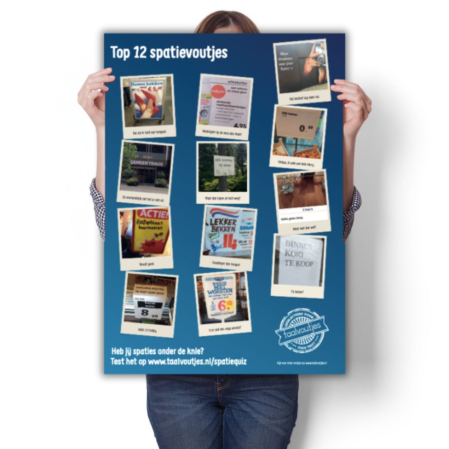 Taalvoutjes-poster Spaties (A1-formaat)