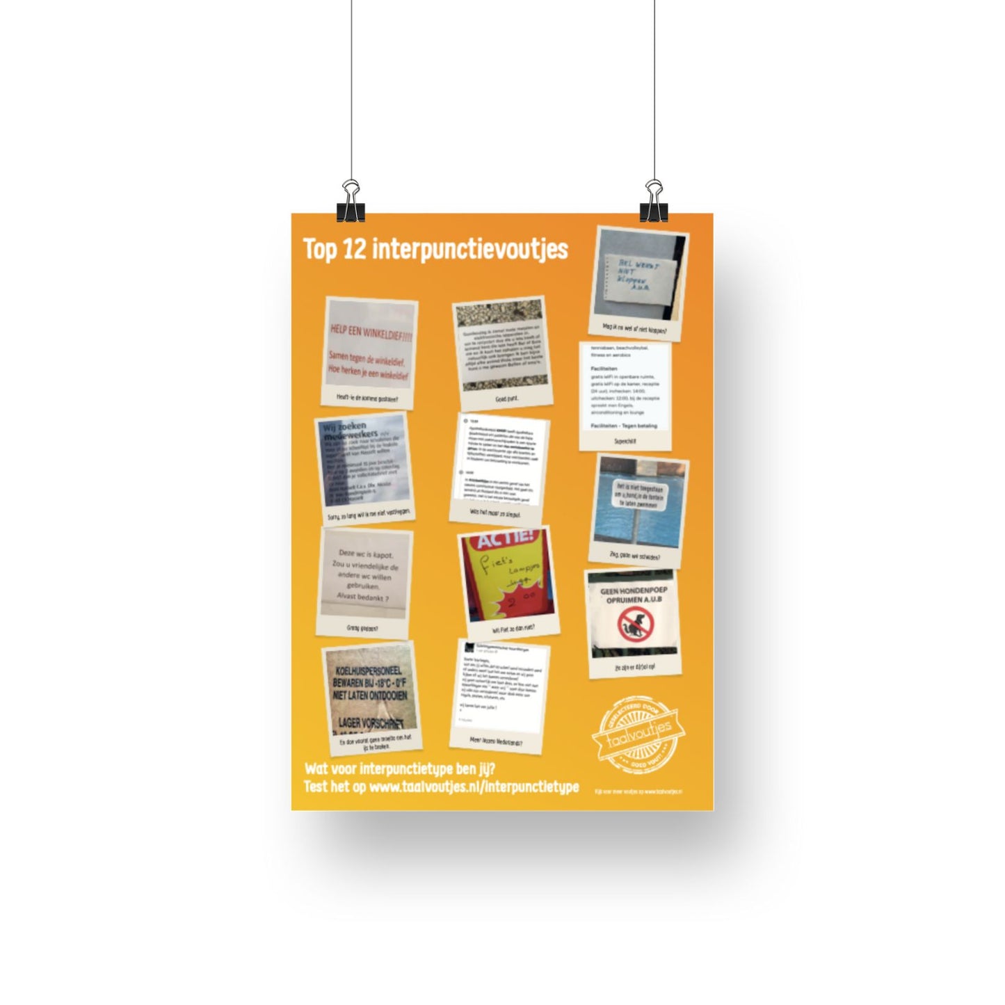 Taalvoutjes-poster Interpunctie (A2-formaat)