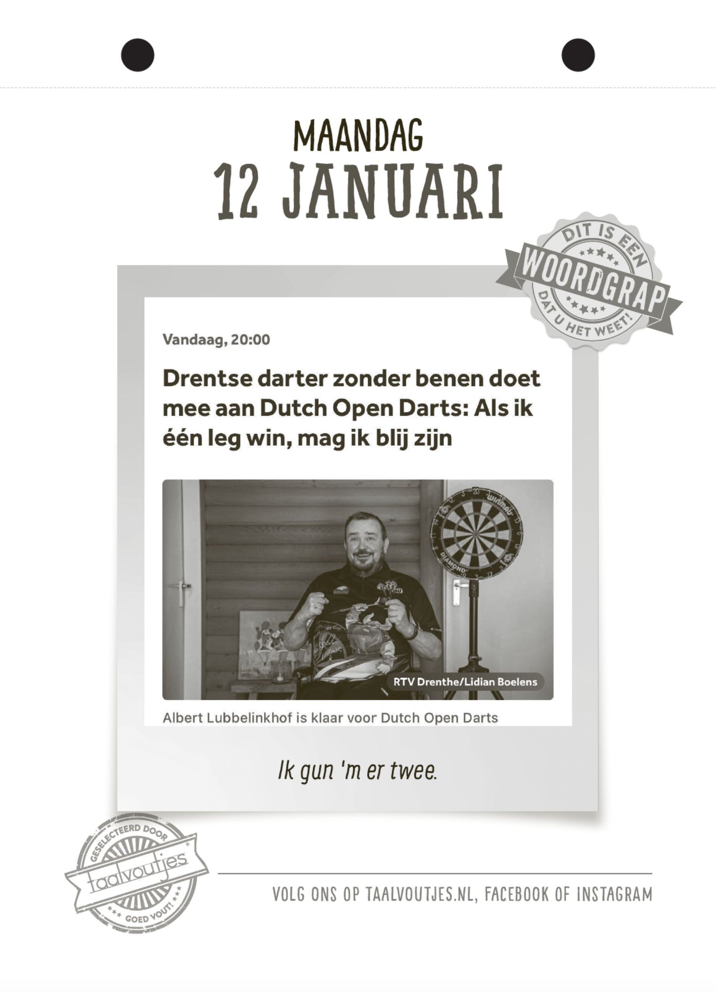 Taalvoutjes-scheurkalender 2026