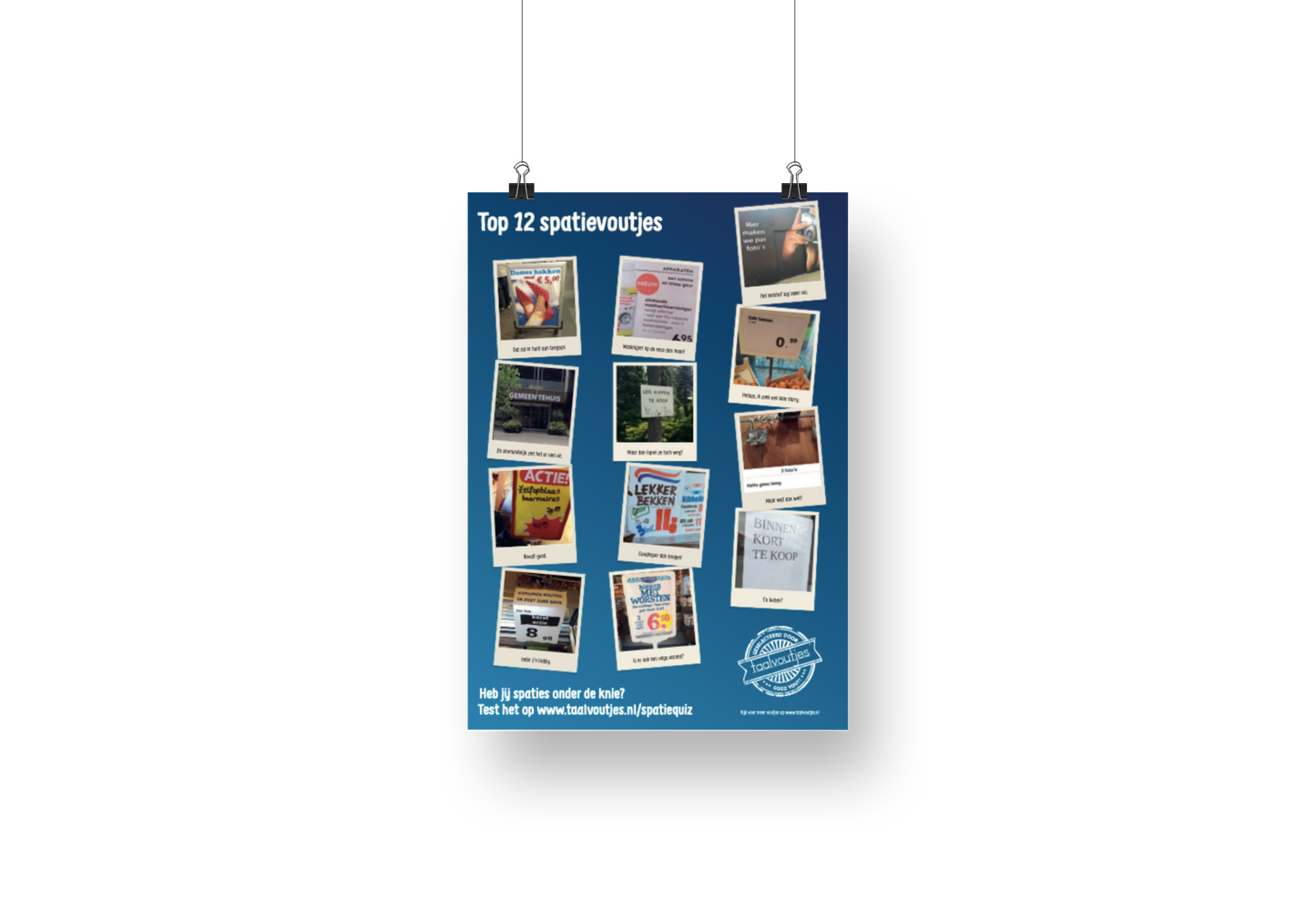 Set van 2 Taalvoutjes-posters (A2-formaat)
