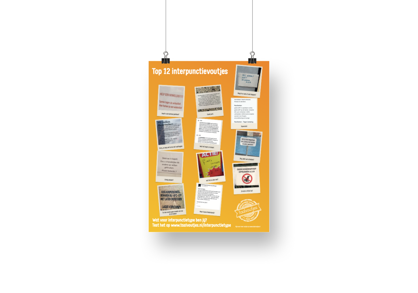 Set van 2 Taalvoutjes-posters (A2-formaat)