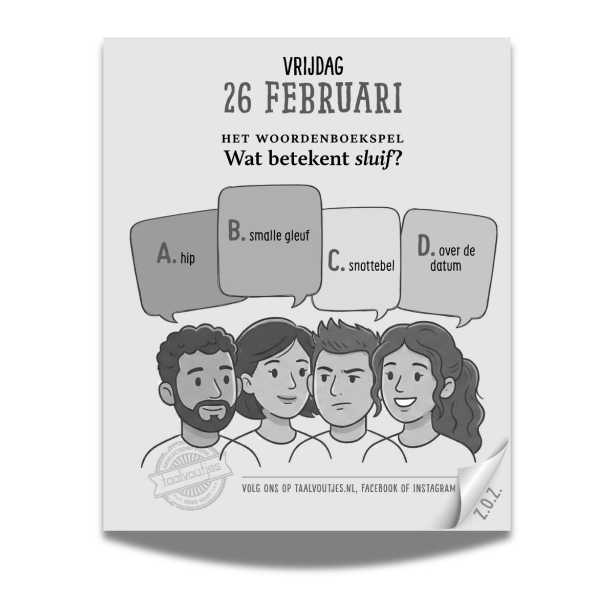 Taalvoutjes-scheurkalender 2027