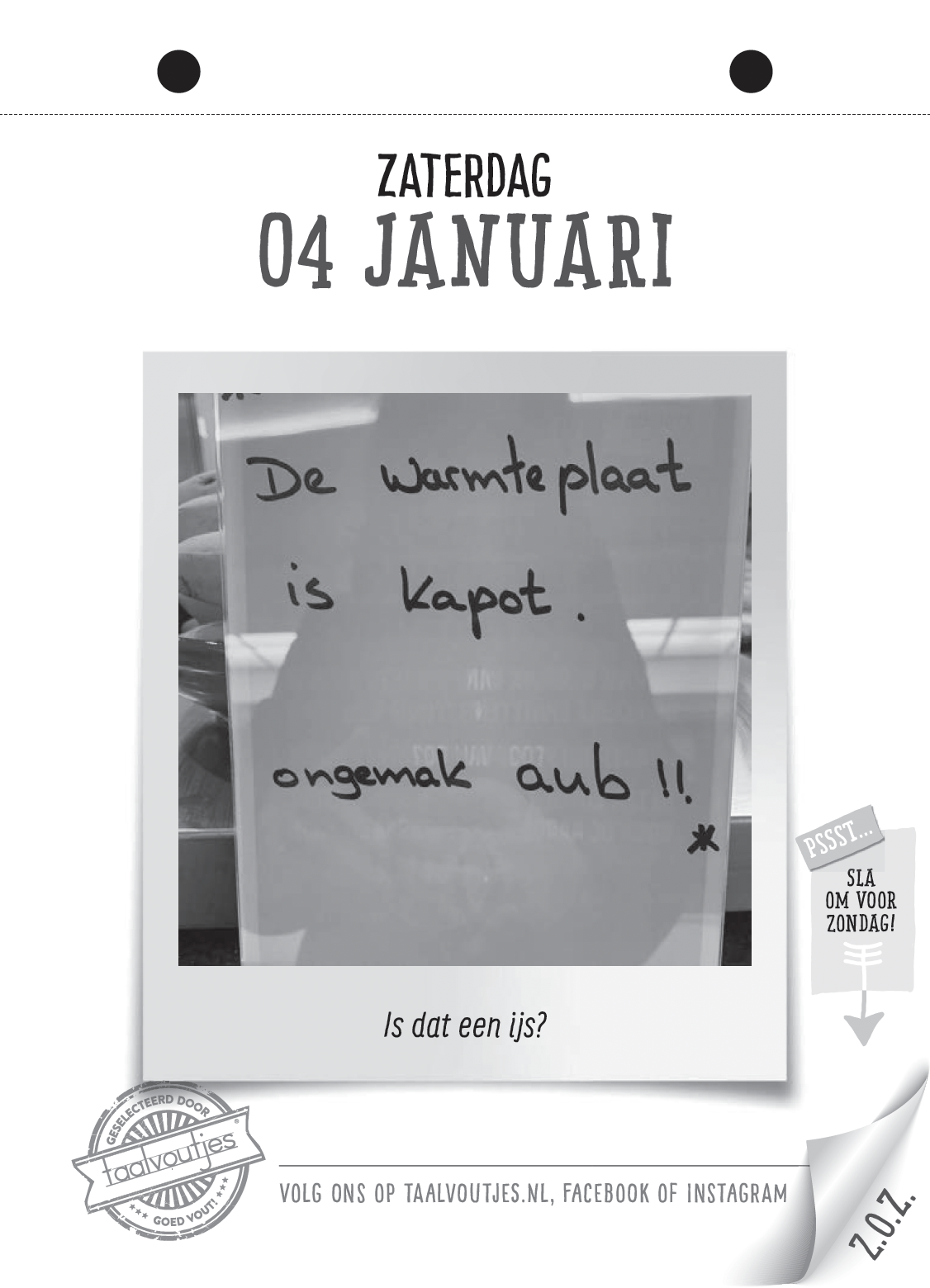 Taalvoutjes-scheurkalender 2025