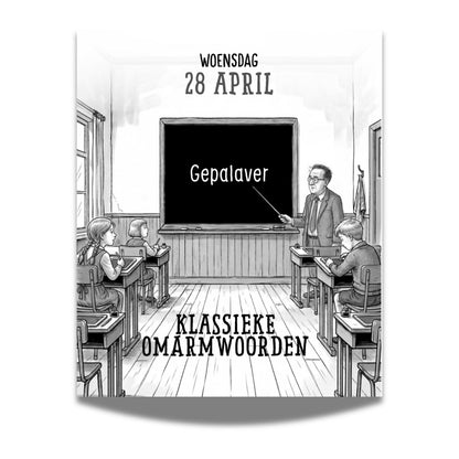 Taalvoutjes Scheurkalender 2027 + gratis katoenen tas - reserveer nu!